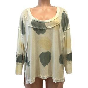 POL Clothing Spot Dye Tunic Cream Large